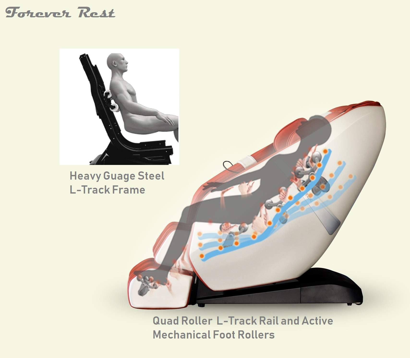 【Furniture】FOREVER REST Cyber Month Extend 2022 FR-6KSL Full Body Massage Chair