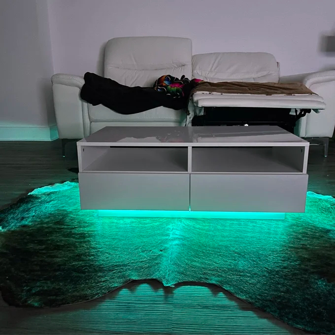 【Furniture】Gastelum Block Coffee Table with Storage