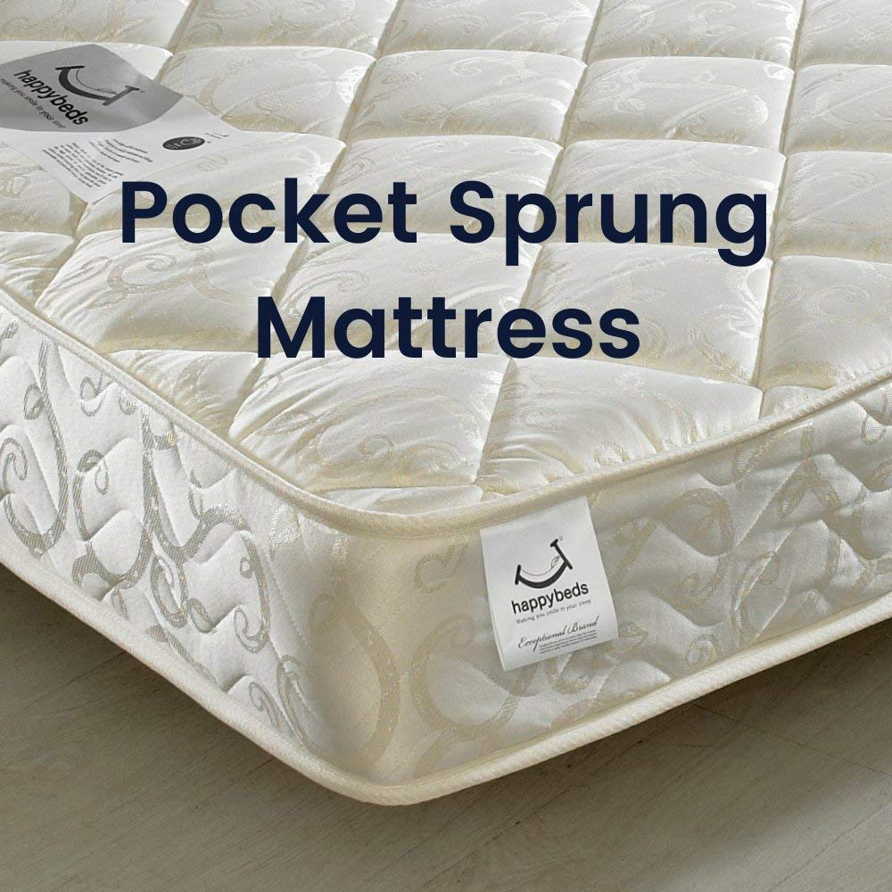 【Furniture】Domino Grey Wooden & Metal Kids Bunk Bed with Storage Shelves with 2x Pocket Sprung Mattress