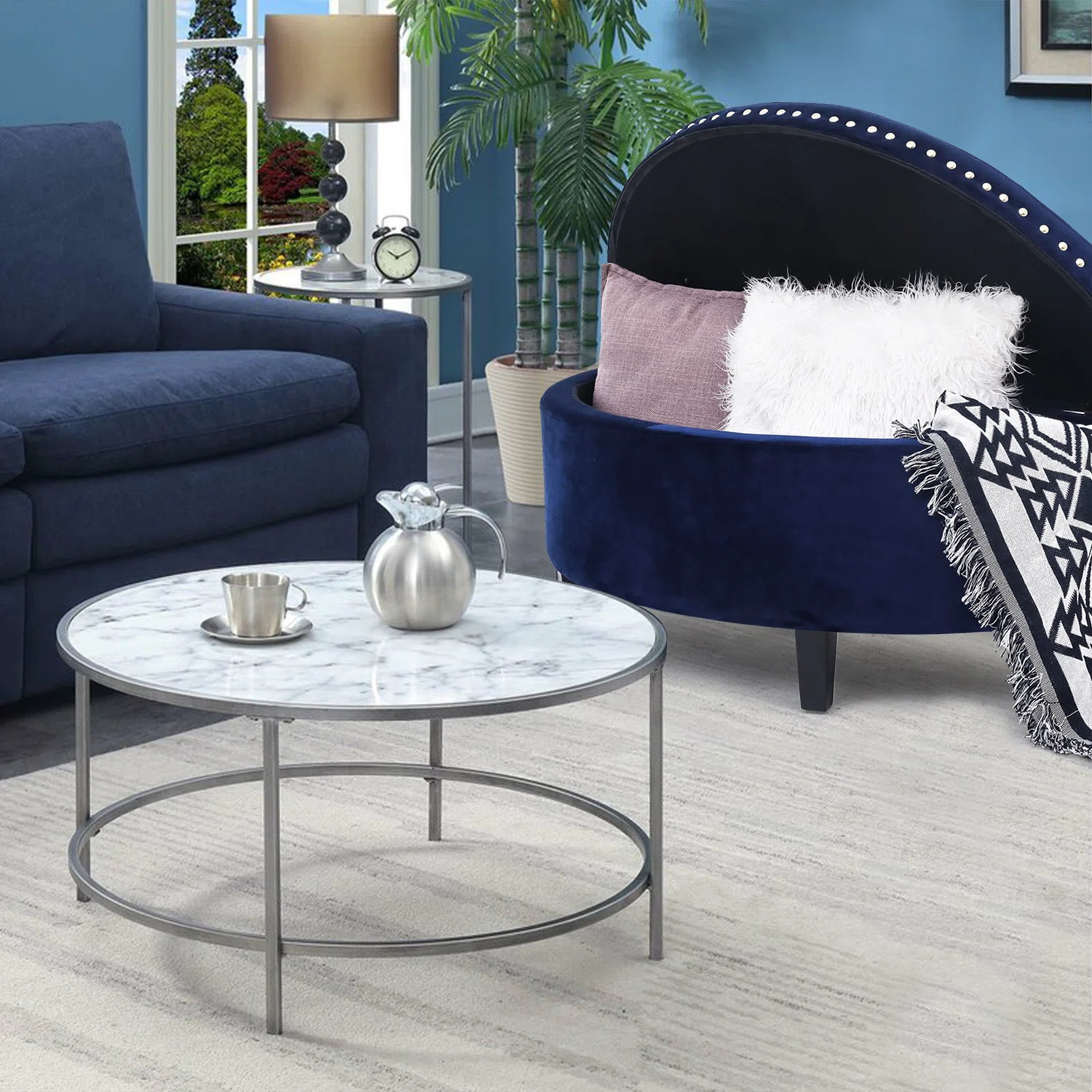 【Furniture】Roxann Upholstered Flip Top Storage Bench