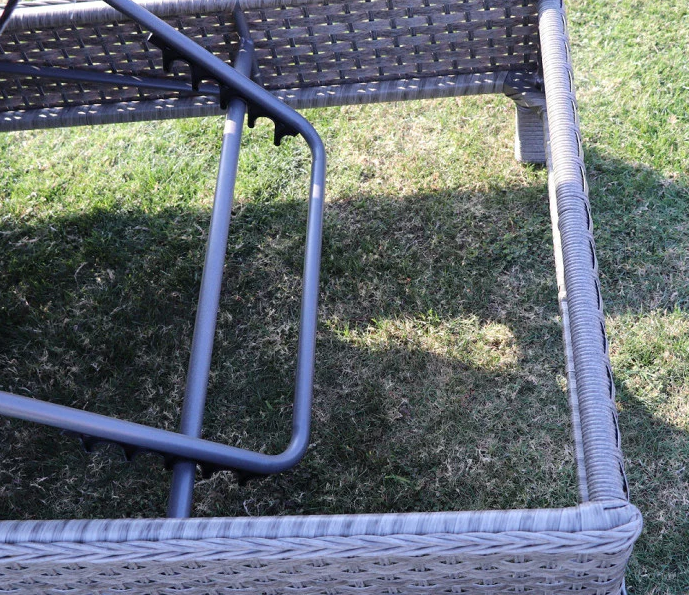 Bali - Sun Lounger & Table (Grey)