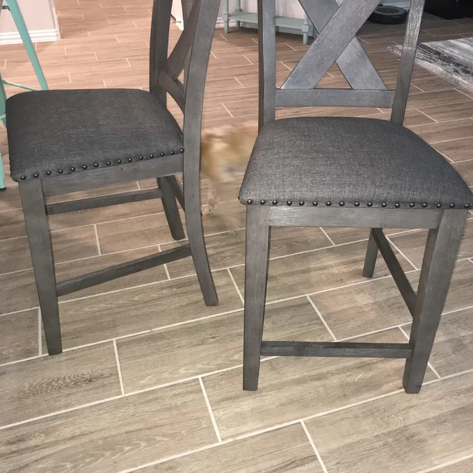 【Furniture】4 - Person Bar Furniture Counter Height Dining Set