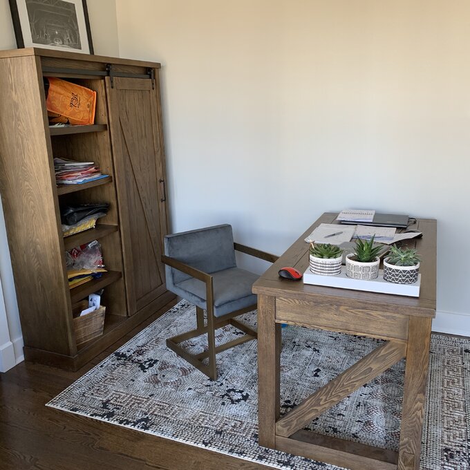 【Furniture】Anse Solid Wood Configurable Rectangular Writing Desk Office Set